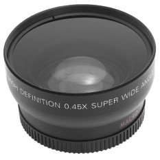 Xupei 58 Mm 0.45X FISHEYE Lebar Sudut Macro Lensa untuk Nikon (Hitam)-Internasional