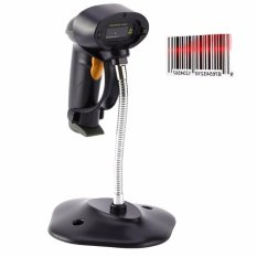 XYS KOLEKSI 1D Wired Barcode Scanner dengan Hands Free Adjustable Stand Automatic Portable Bar Scanner Handheld Laser Bar Code Scanner Barcode Reader dengan USB Kabel-Intl
