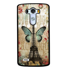 Y & M Menara Indah Butterfly Karton Phone Case untuk LG G4 Stylus (Multicolor)-Intl