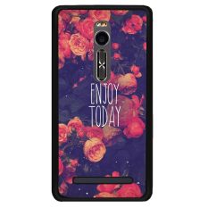 Y & M Cell Phone Case untuk Asus Zenfone 2 Nikmati Hari Ini Bunga Pola (Multicolor)