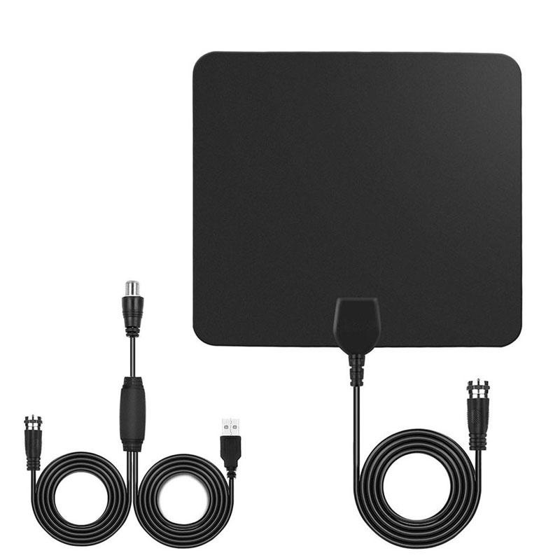 YBC Indoor HD Antena TV Digital dengan 50 Miles Long Range Amplifier 10ft COAX Kabel-Intl