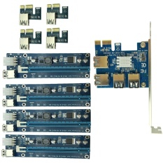 YBC PCIe 1 untuk 4PCI Express 16X Slot Riser Kartu PCI-E 1X Eksternal 4 Slot Pci-e ADAPTER-Intl