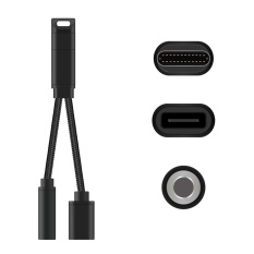 YBC USB Tipe C untuk 3.5mm Audio Jack Headphone Adaptor Pengisian untuk Letv 2 Letv Max 2-Intl