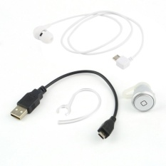 YE-106S Diperbarui Versi Nirkabel Musik Bluetooth Headset Earphone Headphone Silver-Intl