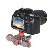 YELANGU New Mini Flexible Electric dolly 3-Wheel Pulley Car RailRolling Track Slider For DSLR Camera Camcorder Smart Phone