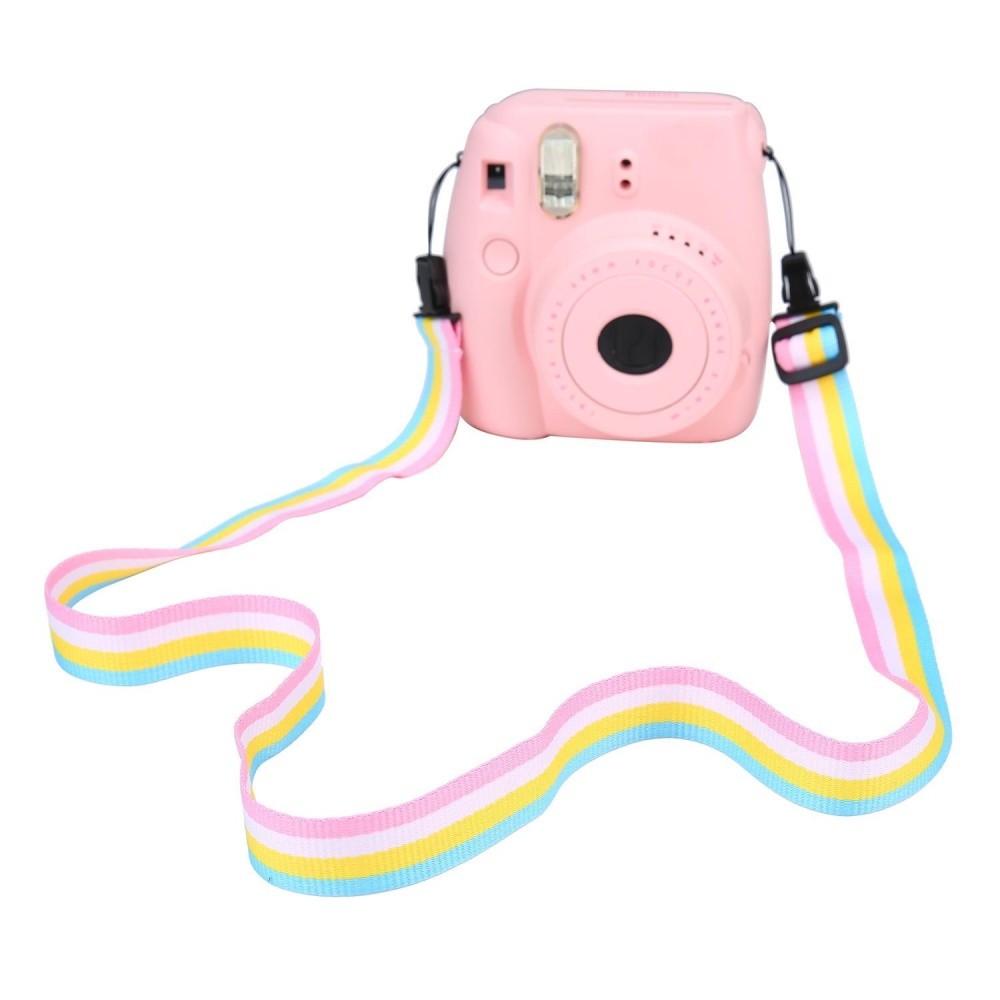 Yiuhua Kamera Yang Bisa Diatur Tali Selempang Bahu dan Leher Sabuk untuk Kamera Digital/Fujifilm Kamera Instax Mini 8/Mini 8 +/Mini 7 s/Mini 25/Mini 26/Mini 50 S/Mini 90, biru Langit-Intl