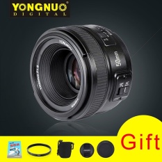 YONGNUO Perdana Auto-fokus YN Standar Lensa 50mm F/1.8 + 58mm Lensa Saring + Kantong Lensa And Hadiah Lainnya For Nikon