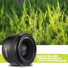YONGNUO YN35mm F2N f2.0 Wide-Angle AF/MF Fixed Focus Lens F Mount for Nikon D7200 D7100 D7000 D5300 D5100 D3300 D3200 D3100 D800 D600 D300S D300 D90 D5500 D3400 D500 DSLR Cameras 35mm - intl