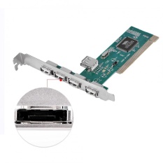 YOSOO Tinggi Kecepatan PCI untuk (4 + 1) 5 Port USB 2.0 480 Mbps VIA Controller Card-Intl