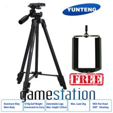 Yunteng VCT-520 Tripod Stand 3-Way Lightweight Pro Camera,Action Camera Tripod Stand