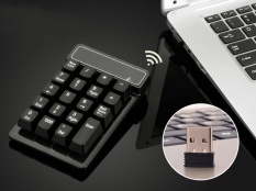 Yydsop 2.4G Tombol Angka, 19 Tombol Wireless USB Nomor Pad Keyboard, Keuangan Numpad, Waterproof Number Pad dengan Kunci Mengambang untuk Desktop Laptop Komputer PC Notebook-Intl