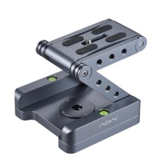 Z Kemiringan Fleksibel Kepala Tripod Lipatan Campuran Alumunium Z Memiringkan Kepala 360� Rotary Rilis Cepat Piring Berdiri Mount Spirit Level untuk Kamera DSLR Canon Nikon Sony Pentax -Intl