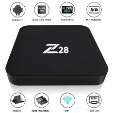 Z28 Android 7.1 TV Box RK3328 Quad Core 64Bit 2G + 16G 265 UHD 4K VP9 HDR 3D Mini PC WiFi - intl