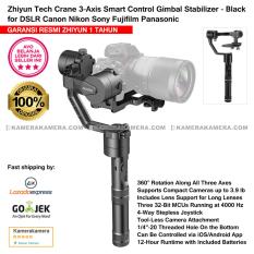 Zhiyun Tech Crane 3-Axis Smart Control Gimbal Stabilizer Black - Garansi Resmi Zhiyun 1th for DSLR Canon Nikon Sony Fujifilm Panasonic