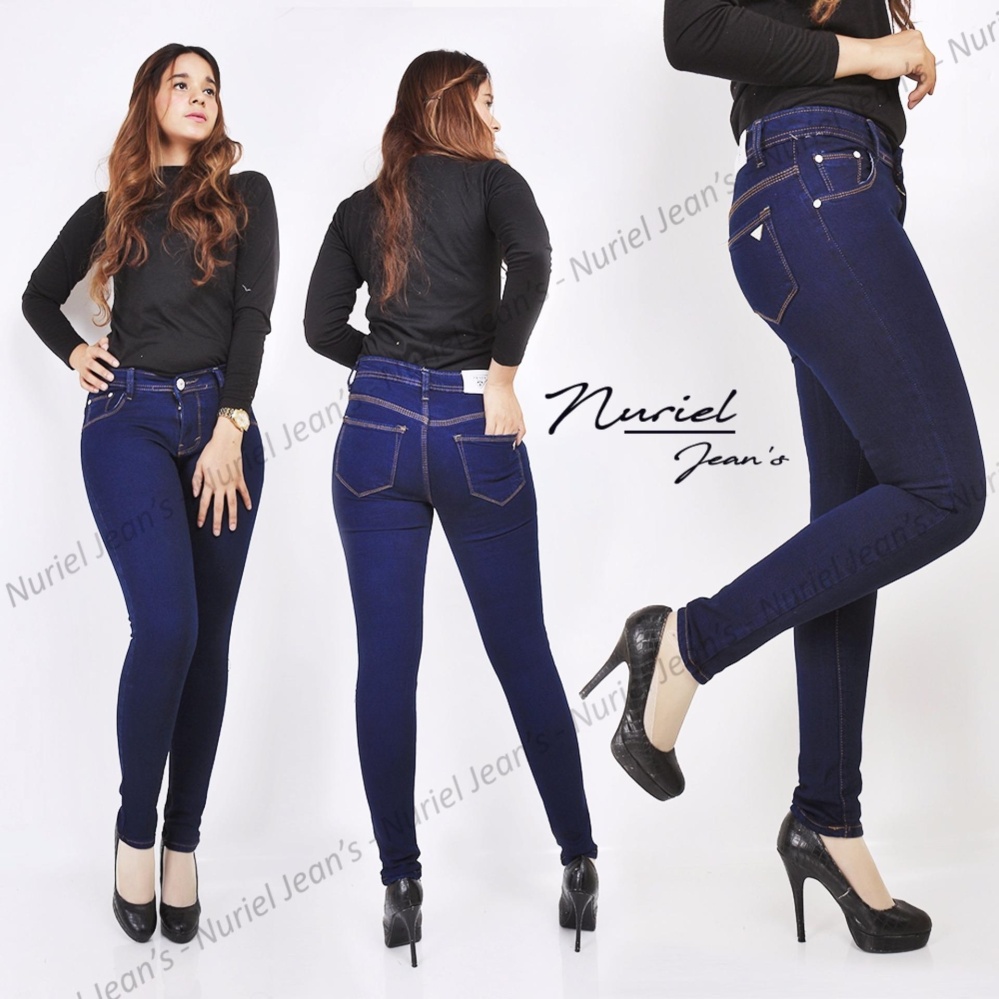 ZJeans Celana Jeans Wanita Terbaru Skinny Stretch Jeans Navy Polos 27-34