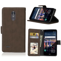 Zoeirc Fashion Pelindung Berdiri Dompet Dompet Kartu Kredit Pemegang Magnetic Flip Folio TPU Lembut Bumper Kulit Case Penutup untuk LG Stylus 3/K10 Pro/LS777/Stylo 3-Intl