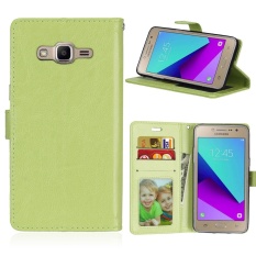 Zoeirc Mewah Pu Kulit Pelindung Pembalik Dompet Case Cover dengan Slot Kartu dan Berdiri untuk Samsung GALAXY Grand Prime Plus/J2 Perdana/ g532F-Intl