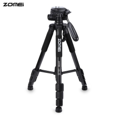 Zomei Q111 56 Inches Ringan Profesional Kamera Video Aluminium Tripod dengan Casing (Hitam)