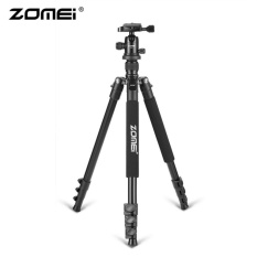 Zomei Q555 Profesional Aluminium untuk DSLR tripod Kamera Berdiri dengan Ball Head Black-Intl