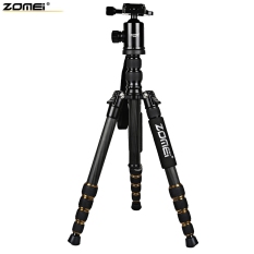 Zomei Z699C 59.4 Inches Ringan Profesional Kamera Video Filter Karbon Tripod dengan Tas (Hitam)