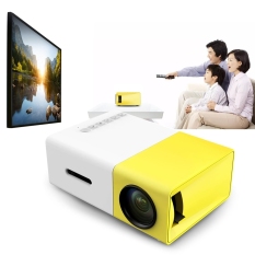 ZZOOI YG300 Portable LCD Proyektor 500LM 3.5mm Audio 320x240 Pixel 1080 P Mini Home Theater Projector dengan HDMI USB AV Input-Intl