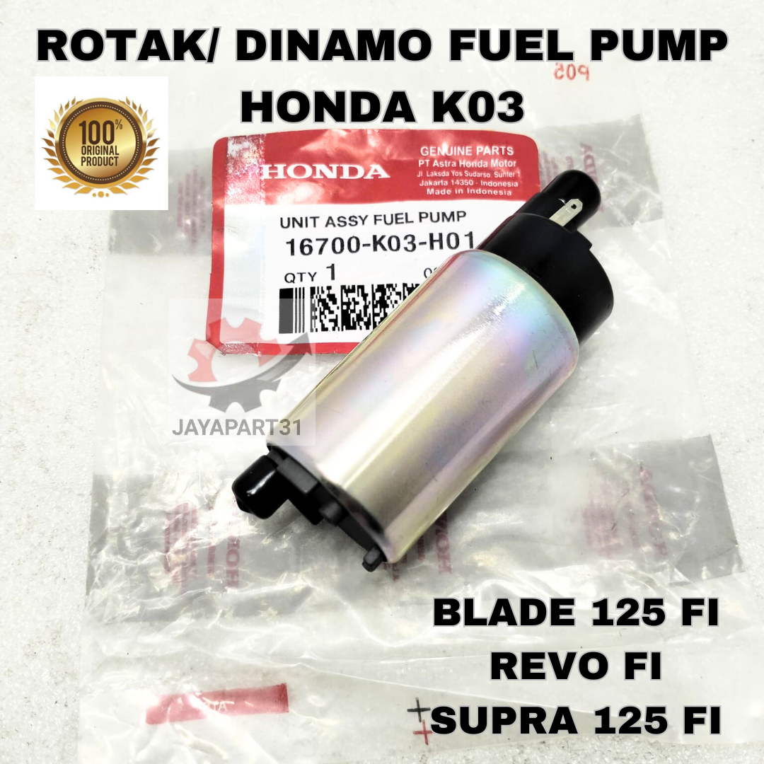 Rotak Dinamo Fuel Pump Honda K Asli Original Ahm Blade Fi Revo