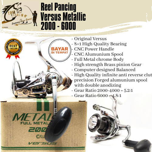 Reel Pancing Versus Metallic 2000-6000 (8+1Bearing) Power Handle