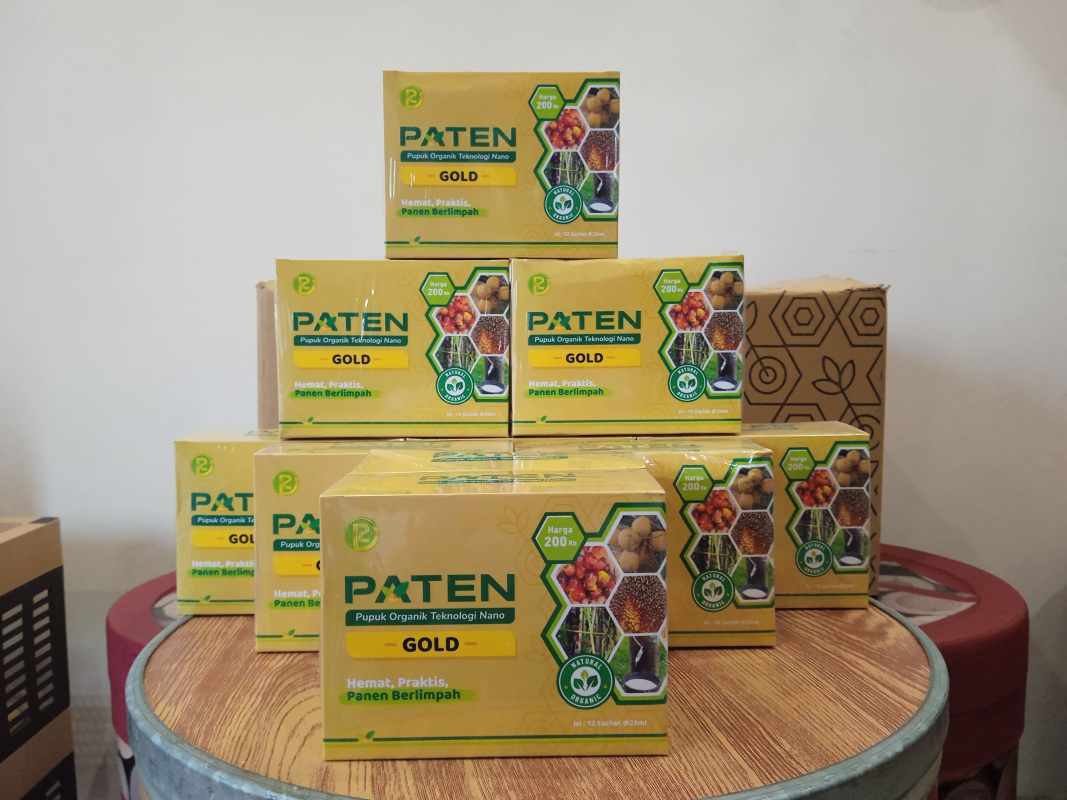 Pupuk Paten Gold Pupuk Tanaman Super Aktif 1 Box Isi 12 Sachet Lazada