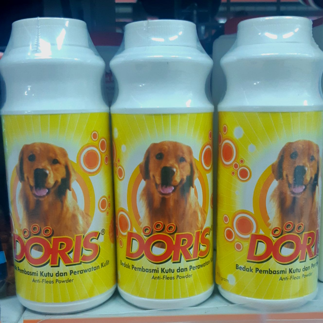 Bedak Doris (bedak Pembasmi Kutu %26 Perawatan Kulit Anjing) 2 Botol