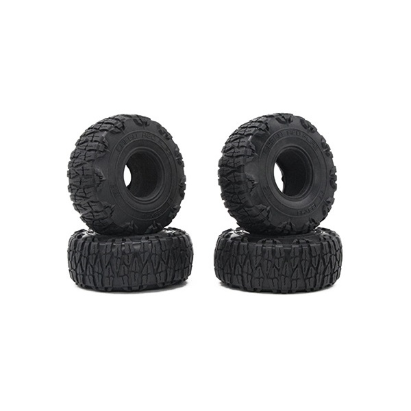 4PCS 123MM 1.9 Rubber Rocks Tyres Wheel Tires for 1/10 RC Rock Crawler Axial SCX10 90046 AXI03007 Traxxas TRX4 D90 MST