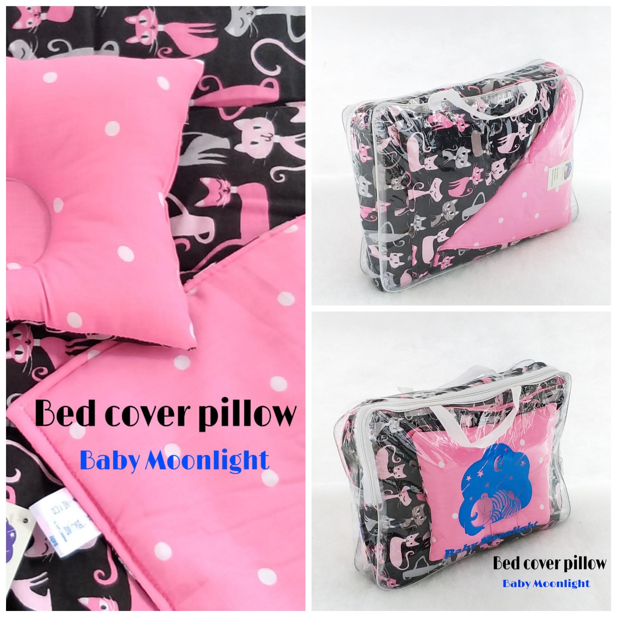 Baby bed cover - Pink Cat