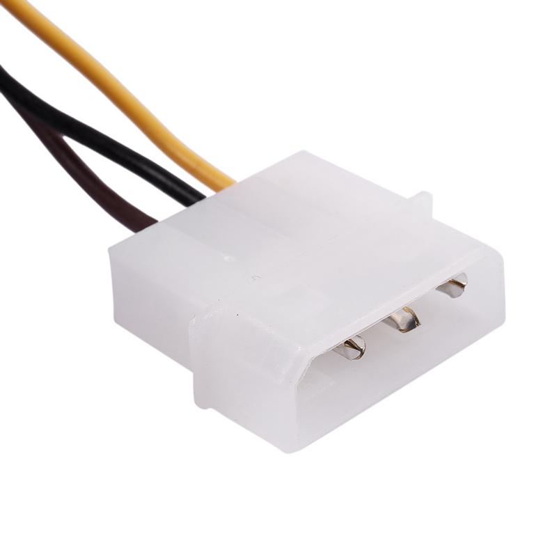 A Dual 4Pin Molex IDE to 6 Pin PCIE Graphic Card Power Connector