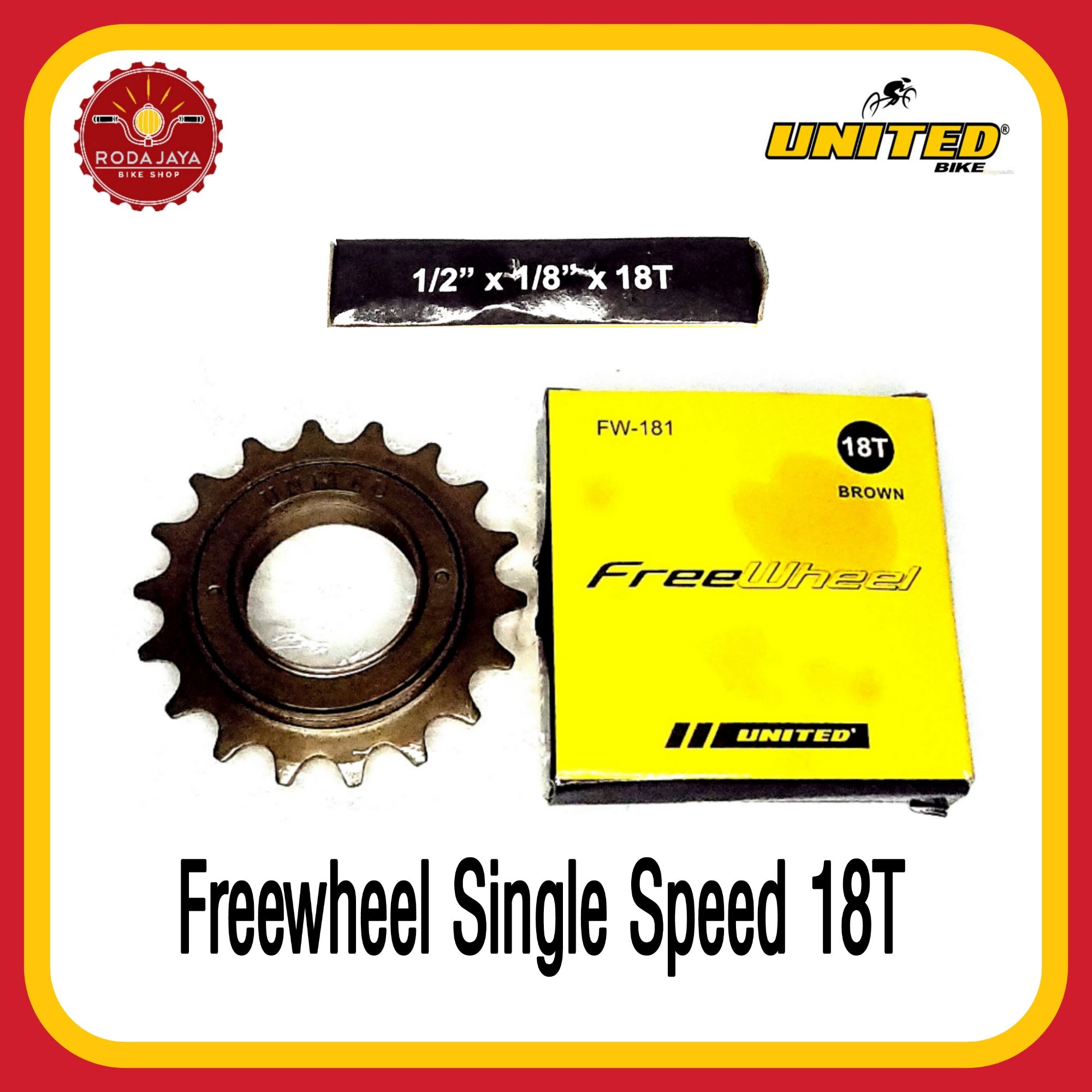 UNITED FW-181 Freewheel Sepeda Single 