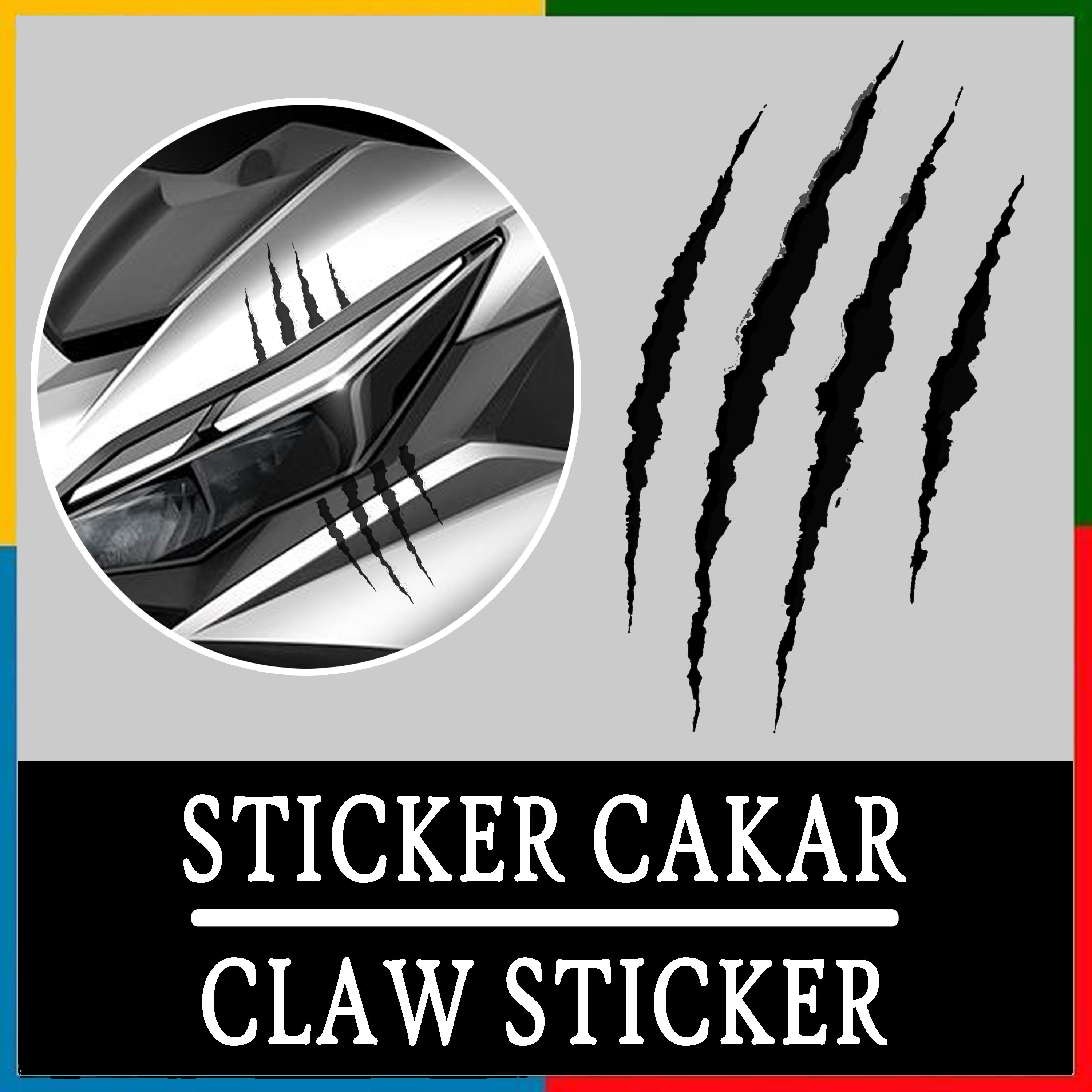 Stiker Cakar/Stiker lampu motor/Stiker body | Lazada Indonesia