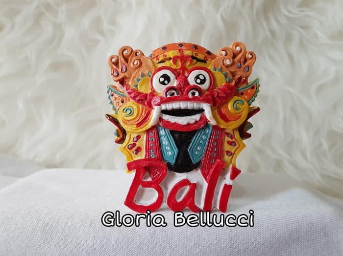 [Garansi 100%] Souvenir Tempelan Magnet Kulkas Bali Denpasar Indonesia Barong