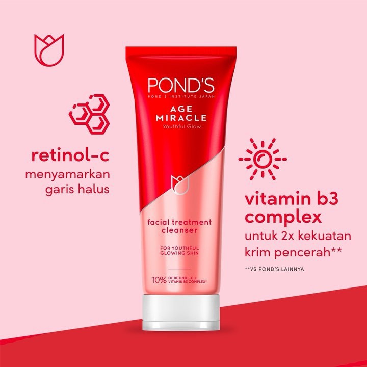 manfaat ponds age miracle facial foam