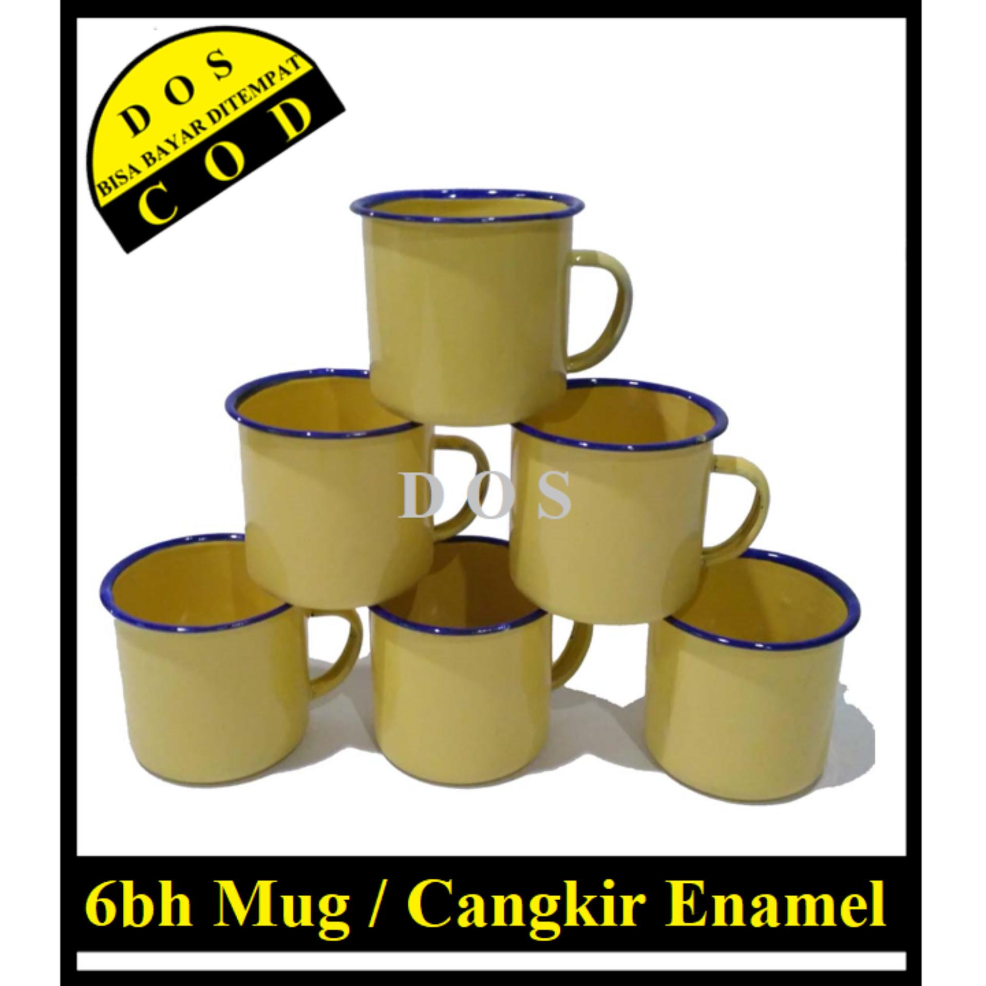 DOS 6bh Mug Jadul / Mug Enamel / Mug seng / Mug Vintage Polos