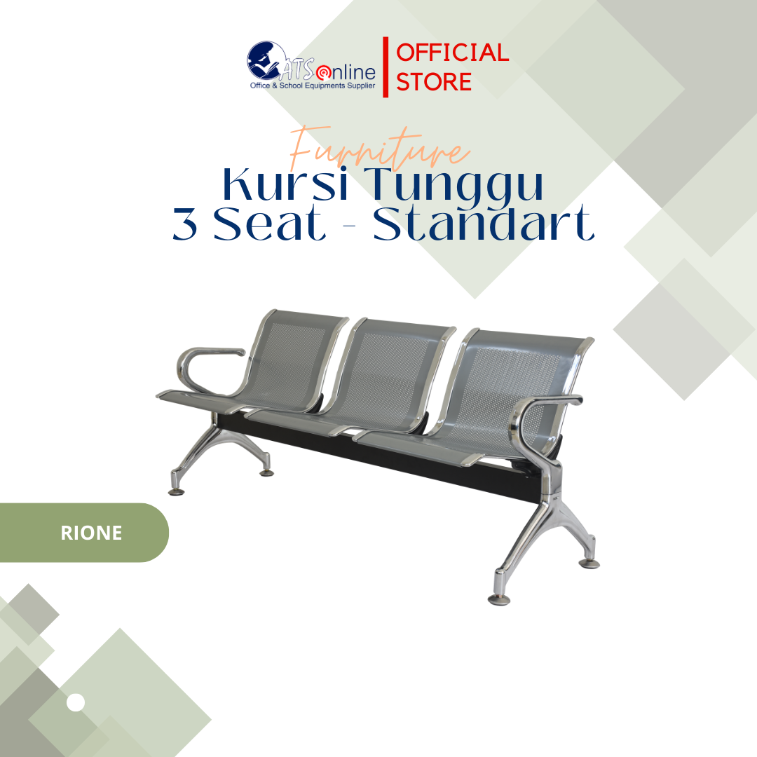 RIONE Kursi Tunggu 3 Seat Standart AD067 | Lazada Indonesia