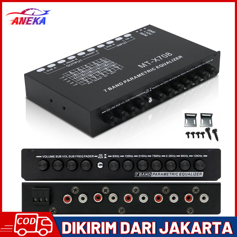 【COD+Ready Stock】Asli Equalizer Audio Mobil 7BAND Graphic Equalization