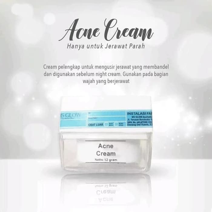 ms glow cream acne