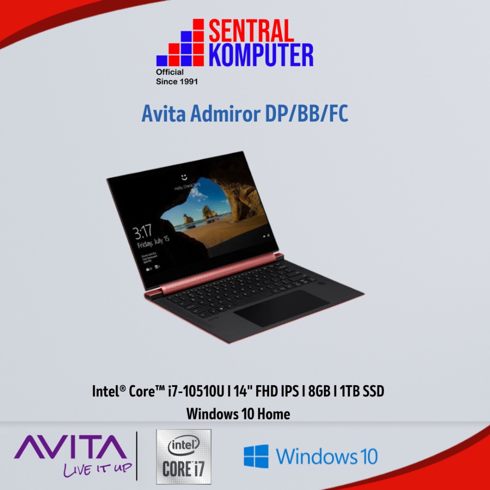 Avita Admiror 14 i7-10510U-8GB-1TB SSD-Win 10 Home Lazada Indonesia - Main Image