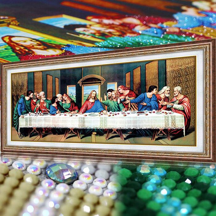 Diy Diamond Painting Full Perjamuan Kudus Yesus 150 60 Cm D43afsb Lazada Indonesia