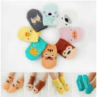 3 Set Kaos Kaki Bayi Cute Kaos Kaki Karakter Binatang Bahan Lembut Kaos Kaki Bayi Korea Mom And Baby Lazada Indonesia