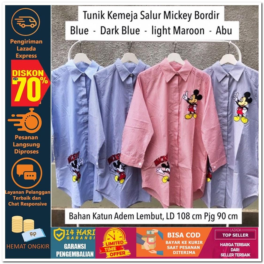 Sneakers World KEMEJA WANITA SALUR MICKEY MOUSE BORDIR Hijab Jilbab Segi Empat Square Pashmina Kerudung Khimar Pesta Kondangan Nikahan Simple Pet Instan Instant Bergo Kekinian Trendy