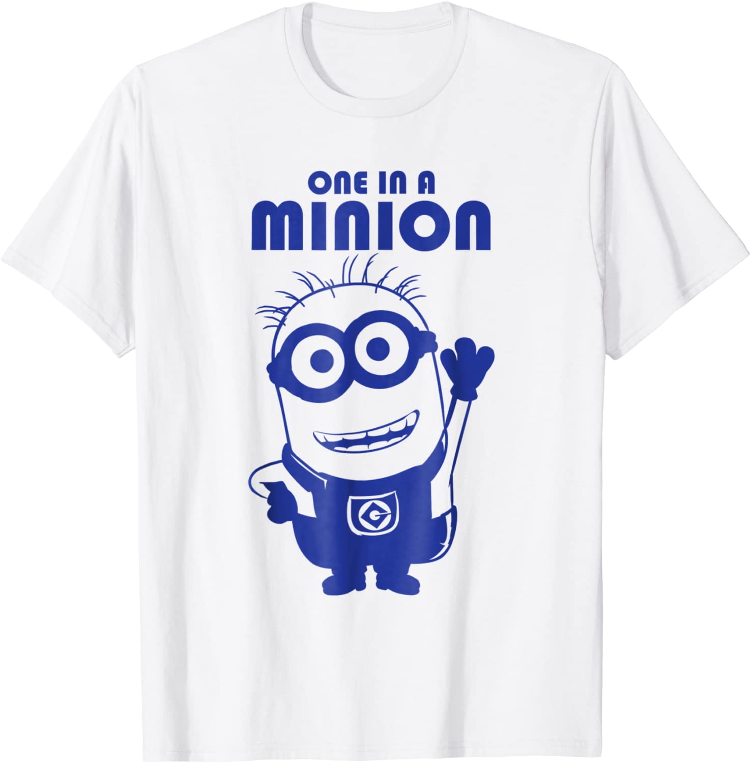 Baju Kaos Anak Despicable Me Minions Blue Bob Waving | Lazada Indonesia