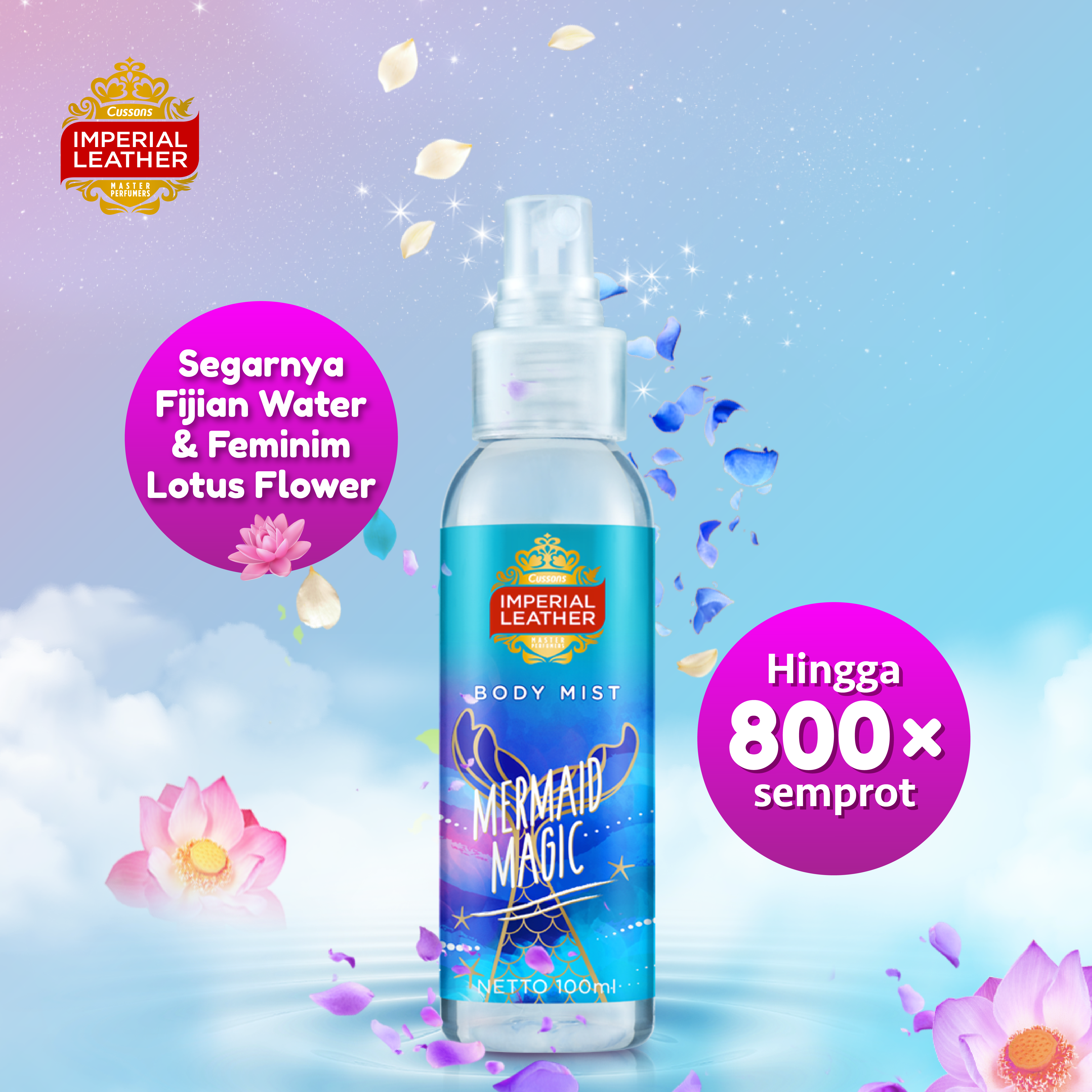 Imperial Leather Body Mist Mermaid Magic Parfum Spray Wanita