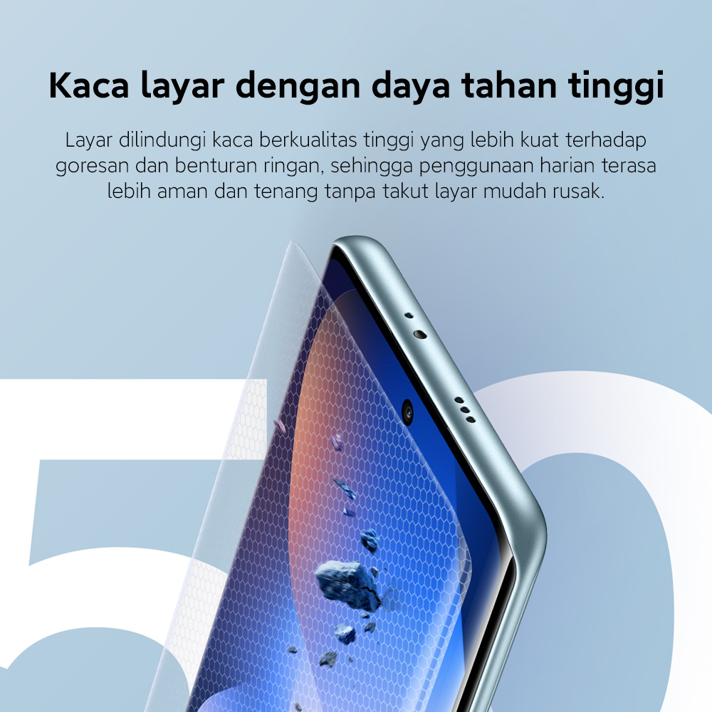 Xiaomi Redmi Note 15 5G (8/256 GB) (12/512 GB) | Baterai 5520mAh dengan desain ramping | Kaca layar dengan daya tahan tinggi | IP66 Ketahanan debu dan air [Xiaomi Official Store] - Gambar 4