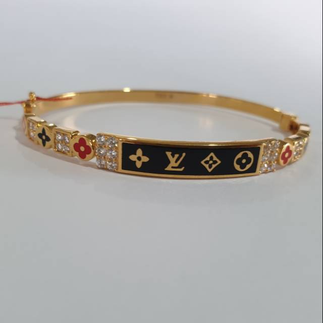 Gelang Branded Lv Terbaru Ready Hitam Dan Merah Hadiah Mewah Lazada Indonesia