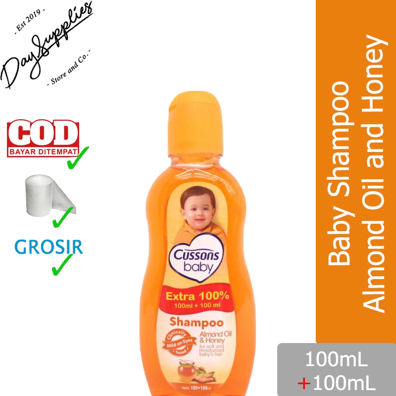 Cussons Baby Shampoo ALMOND OIL & HONEY 200mL (100mL + 100mL) / Sampo