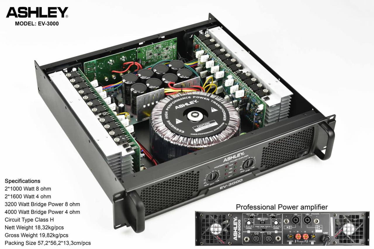 POWER AMPLIFIER ASHLEY EV 3000/EV3000 ORIGINAL Lazada Indonesia
